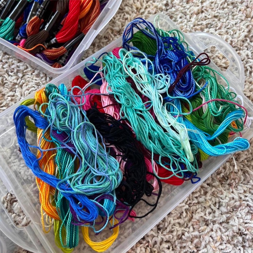 Colorful Embroidery String and Bead Set - Picture 6 of 8